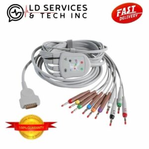 Compatible Kenz EKG Cable 10 Leads Wires IEC Banana 4.0mm LD Services & Tech Inc